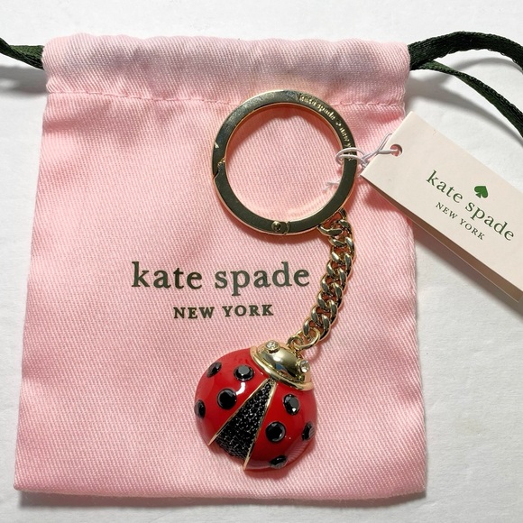 Kate Spade Ladybug Keychain Bag Charm NWT - Picture 4 of 6